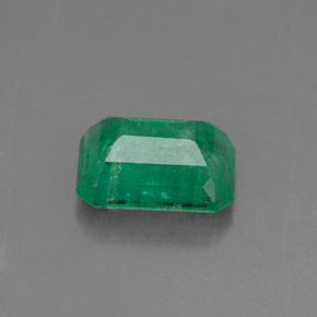 Émeraude vert naturelle taille émeraude, 0,87 ct, SI-I1