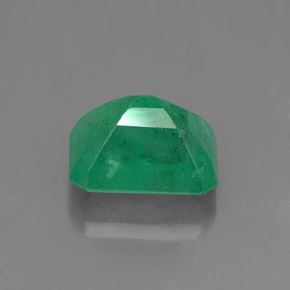 Émeraude vert naturelle taille émeraude, 1,15 ct, SI-I1