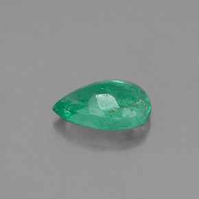 Émeraude vert naturelle en forme de poire, 0,34 ct, SI-I1