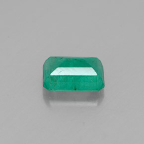 Émeraude vert naturelle taille émeraude, 0,91 ct, SI