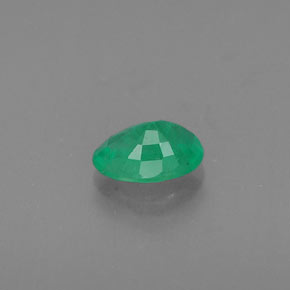 Émeraude vert naturelle coupe ovale, 0,41 ct, SI