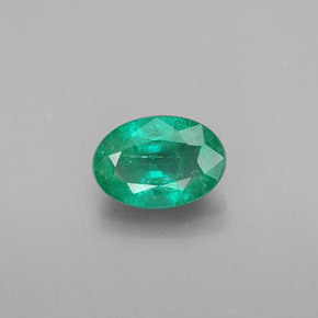 Émeraude vert naturelle coupe ovale, 0,35 ct, SI