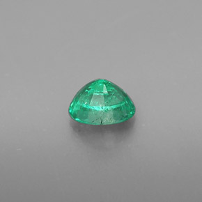 Émeraude vert naturelle coupe ovale, 0,48 ct, SI
