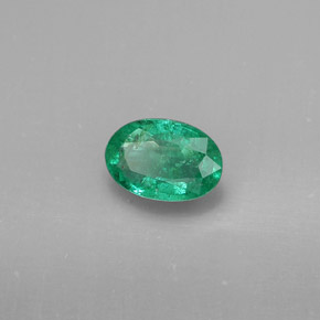 Émeraude vert naturelle coupe ovale, 0,34 ct, SI