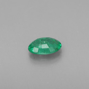 Émeraude vert naturelle coupe ovale, 0,34 ct, SI