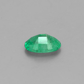 Émeraude vert naturelle coupe ovale, 0,38 ct, SI-I1