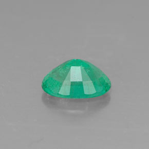 Émeraude vert naturelle coupe ovale, 0,42 ct, SI