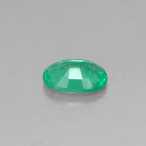 Émeraude vert naturelle coupe ovale, 0,31 ct, SI