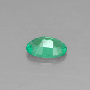 Émeraude vert naturelle coupe ovale, 0,33 ct, SI