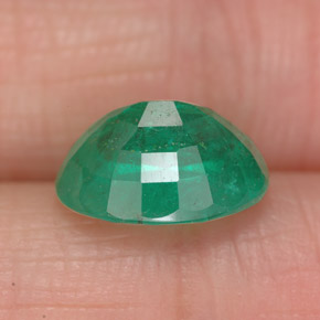 Émeraude vert naturelle coupe ovale, 2,68 ct, SI