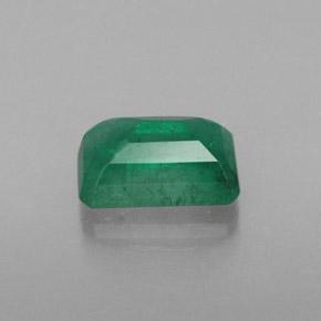 Émeraude vert naturelle taille émeraude, 0,61 ct, SI-I1