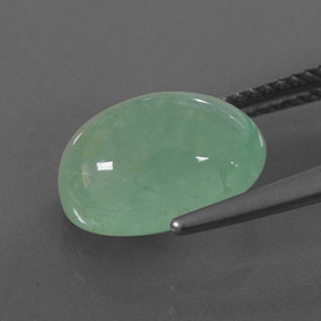Émeraude vert naturelle transparent, 4,54 ct, transparent / translucide