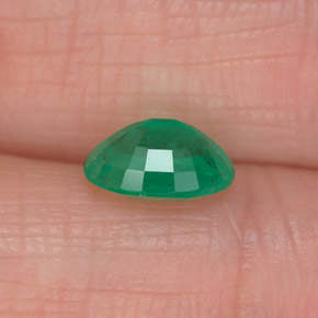 Émeraude vert naturelle coupe ovale, 1,17 ct, SI-I1