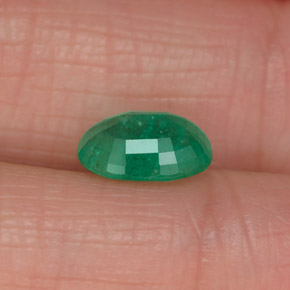 Émeraude vert naturelle coupe ovale, 1,13 ct, I1