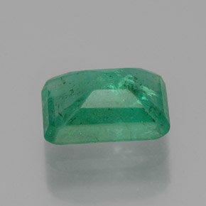 Émeraude vert naturelle taille émeraude, 0,93 ct, SI-I1