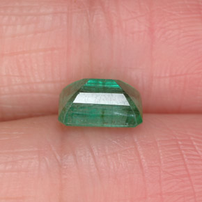 Émeraude vert naturelle taille émeraude, 1,03 ct, I1