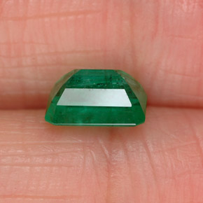 Émeraude vert naturelle taille émeraude, 1,00 ct, SI-I1