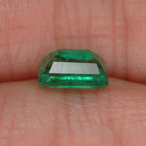 Émeraude vert naturelle taille émeraude, 1,04 ct, SI-I1