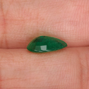 Émeraude vert naturelle en forme de poire, 0,98 ct, VS-SI