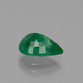 Émeraude vert naturelle en forme de poire, 1,19 ct, VS-SI