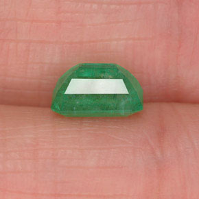 Émeraude vert naturelle taille émeraude, 1,06 ct, SI-I1