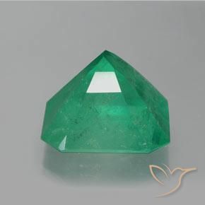 Émeraude Forêt verte naturelle Octogone / coupe Émeraude, 28.80 ct, SI