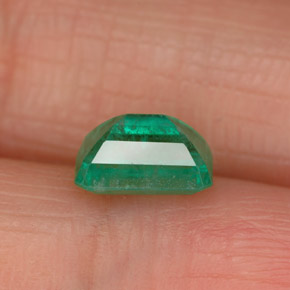 Émeraude vert naturelle taille émeraude, 1,09 ct, SI-I1