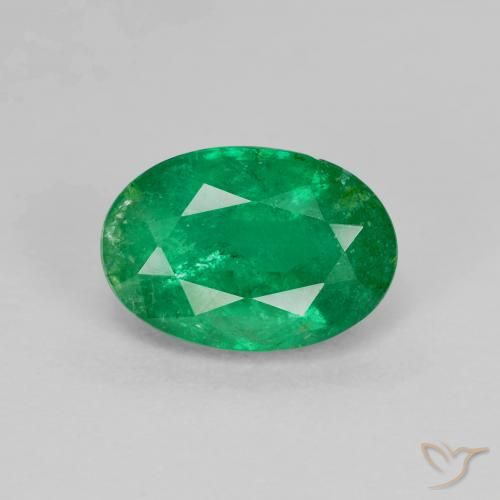 1.68ct Naturel Vert moyen Émeraude, ovale, SI-I1