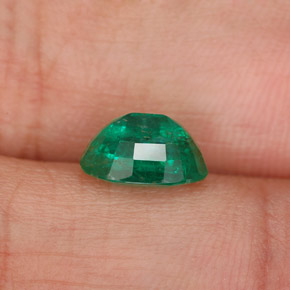 Émeraude vert naturelle coupe ovale, 1,62 ct, SI-I1