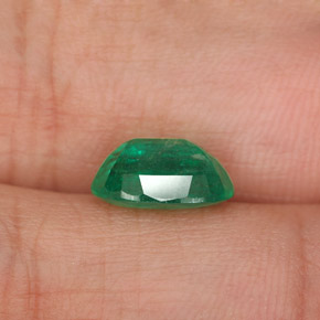 Émeraude vert naturelle coupe ovale, 1,95 ct, SI-I1