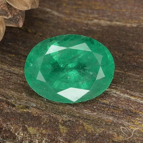 1.07ct Naturel Vert jade Émeraude, ovale, I1