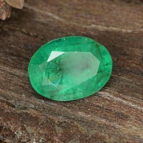 Émeraude vert naturelle coupe ovale, 1,12 ct, SI-I1