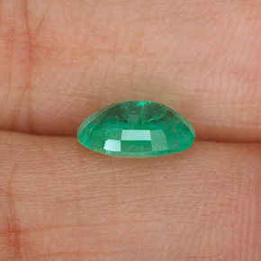 Émeraude vert naturelle coupe ovale, 1,07 ct, SI-I1