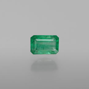 Émeraude vert naturelle taille émeraude, 0,61 ct, SI-I1