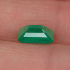 Émeraude vert naturelle taille émeraude, 1,13 ct, VS-SI