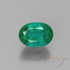 1.62ct Naturel Vert Électrique Émeraude, ovale, SI-I1
