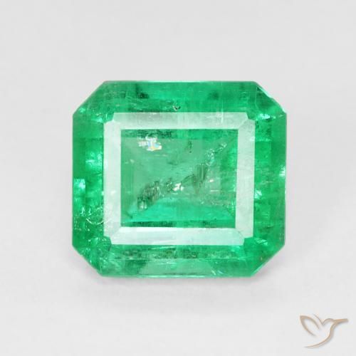 2.96ct Naturel Vert moyen Émeraude, Taille émeraude, VS-SI