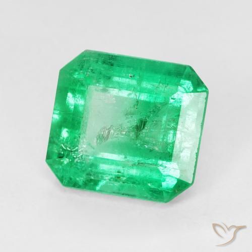 Émeraude Vert moyen naturelle Octogone / coupe Émeraude, 2.96 ct, VS-SI