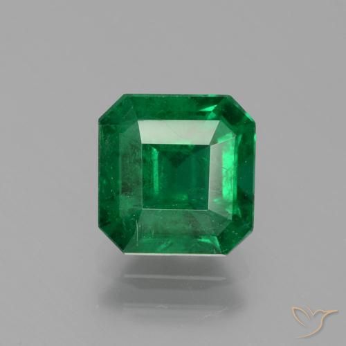 1.65ct Naturel Forêt verte Émeraude, Taille émeraude, SI