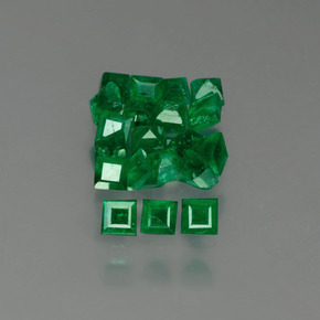 Achetez naturel ct Vert Émeraude gems, Carré, En provenance Zambie chez GemSelect. En stock, livraison internationale!