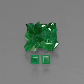 Achetez naturel ct vert émeraude gems, carré, en provenance zambie chez gemselect. en stock, livraison internationale!