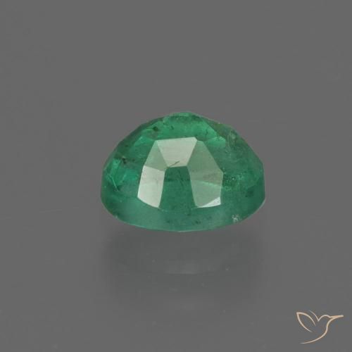 Émeraude Vert chaud naturelle ovale, 0.96 ct, SI