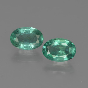 Achetez naturel ct Vert Émeraude gems, Coupe ovale, En provenance Zambie chez GemSelect. En stock, livraison internationale!