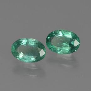 Achetez naturel ct Vert Émeraude gems, Coupe ovale, En provenance Zambie chez GemSelect. En stock, livraison internationale!
