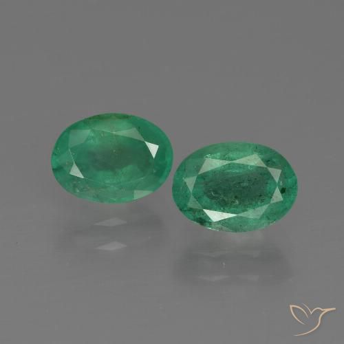 Achetez naturel 1.79ct Vert moyen Émeraude gems, Coupe ovale, En provenance Zambie chez GemSelect. En stock, livraison internationale!