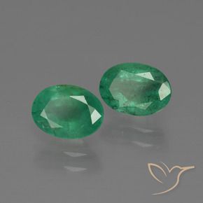 Achetez naturel 1.79ct Vert moyen Émeraude gems, Coupe ovale, En provenance Zambie chez GemSelect. En stock, livraison internationale!