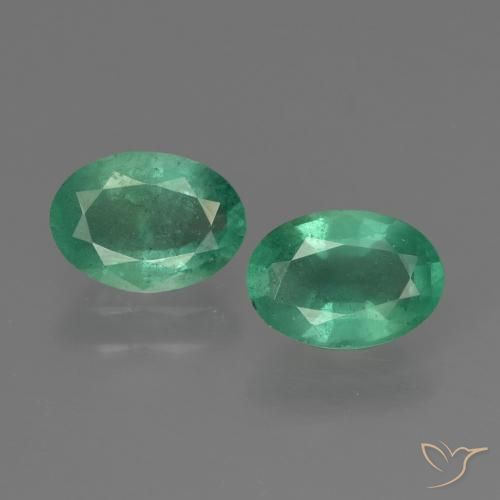 Achetez naturel 1,37ct vert émeraude gems, coupe ovale, en provenance zambie chez gemselect. en stock, livraison internationale!