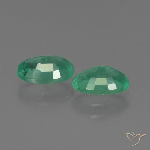 Achetez naturel 1,37ct vert émeraude gems, coupe ovale, en provenance zambie chez gemselect. en stock, livraison internationale!