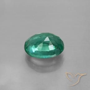 Émeraude Vert frais naturelle ovale, 1.39 ct, SI