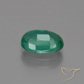 Émeraude Vert moyen naturelle ovale, 1.16 ct, SI